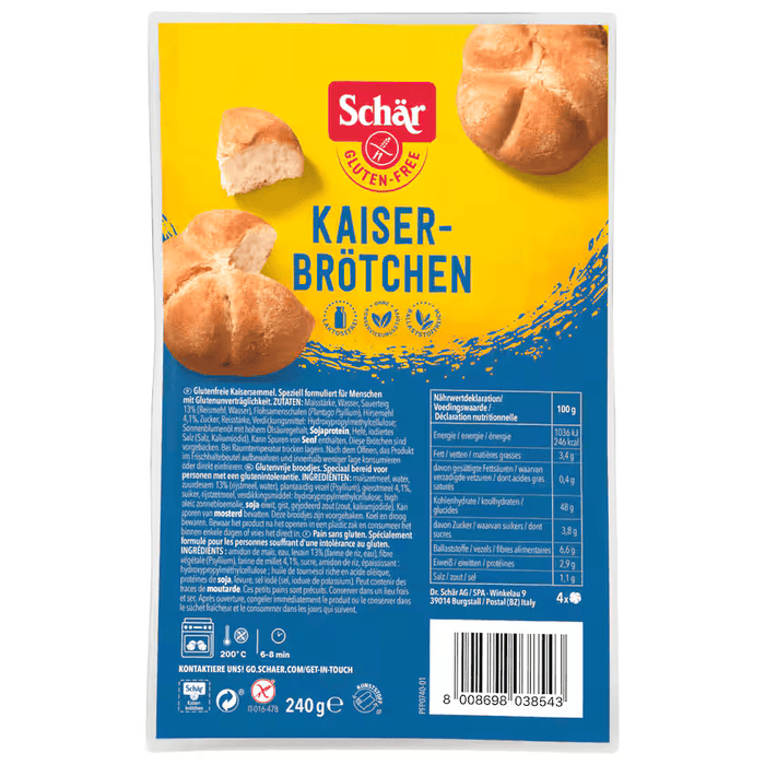 Schär Kaiserbrötchen glutenfrei 240g