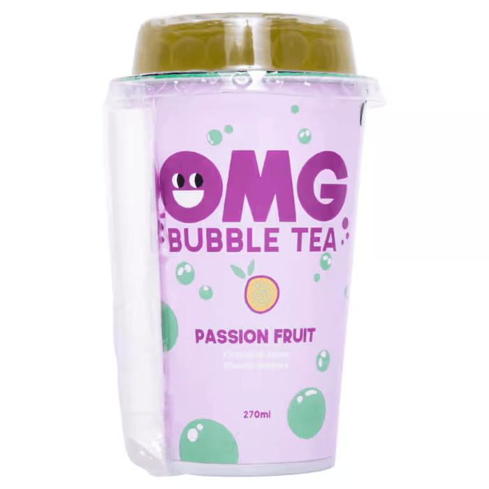 OMG Bubble Tea Passion Fruit + Popping Apple 0,27l