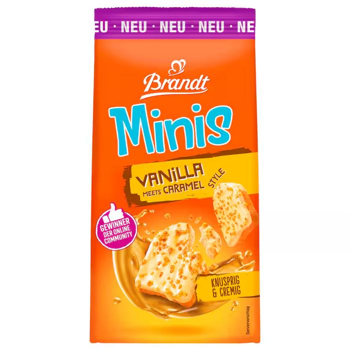 Brandt Minis Vanilla Caramel 85g