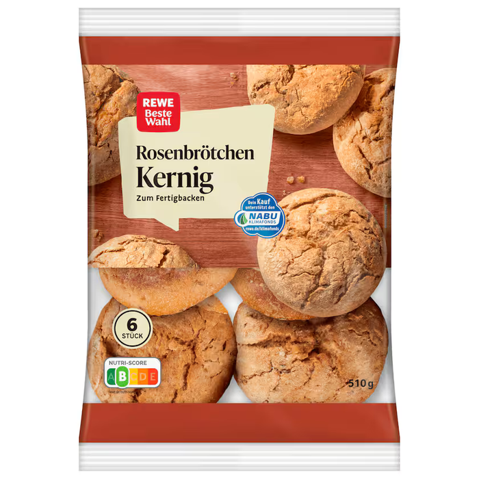 REWE Beste Wahl Rosenbrötchen kernig 510g