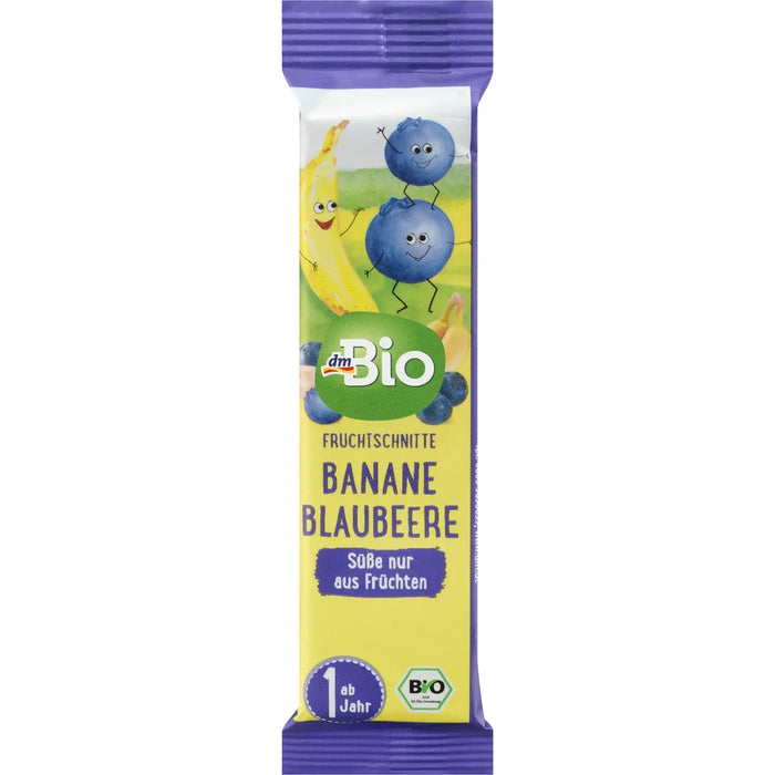 dmBio Fruchtriegel Banane-Blaubeere ab 1 Jahr, 25 g , Bio