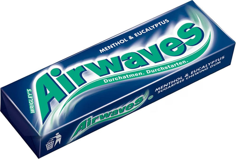 Airwaves Menthol & Eucalyptus Kaugummi 14g