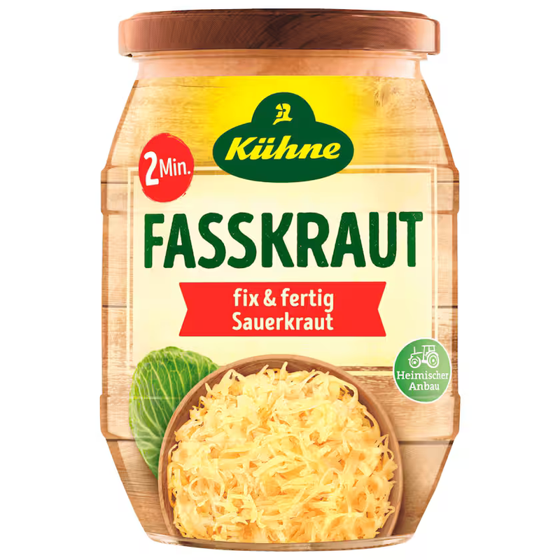 Kühne Fasskraut Fix&Fertig Sauerkraut 650g