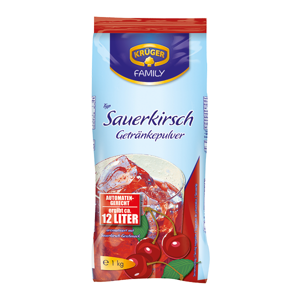 KRÜGER Getränkepulver Sauerkirsch 1kg