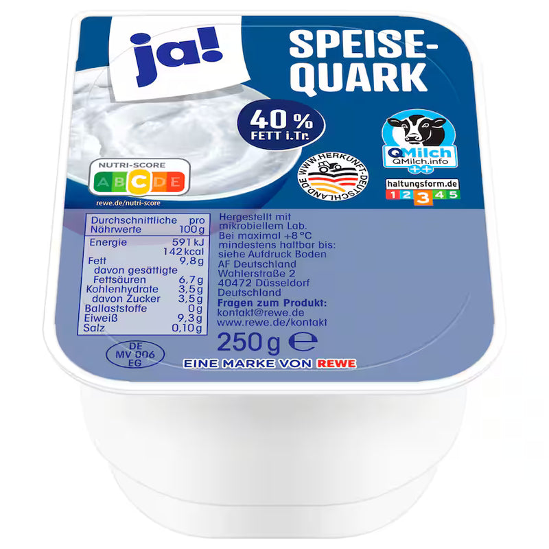 ja! Speisequark 250g, 40%