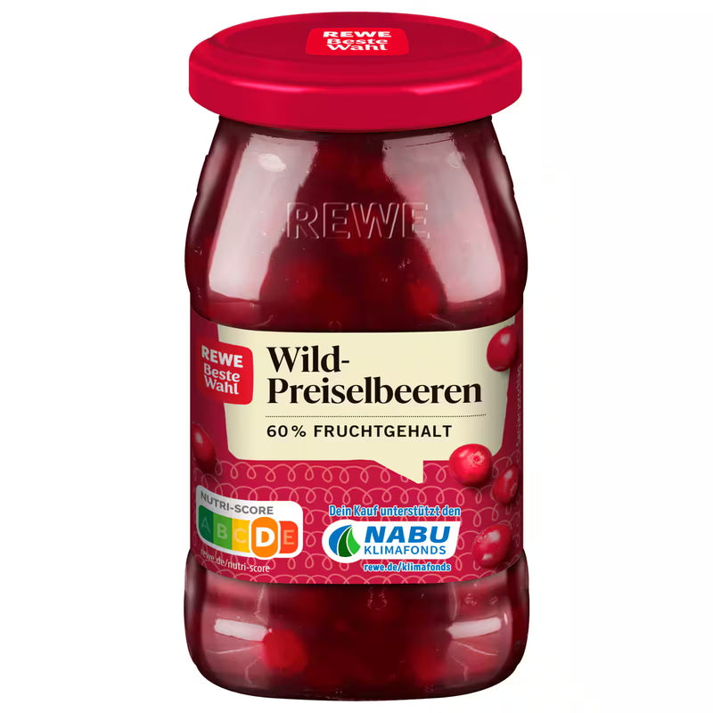 REWE Beste Wahl Wild-Preiselbeeren 225g