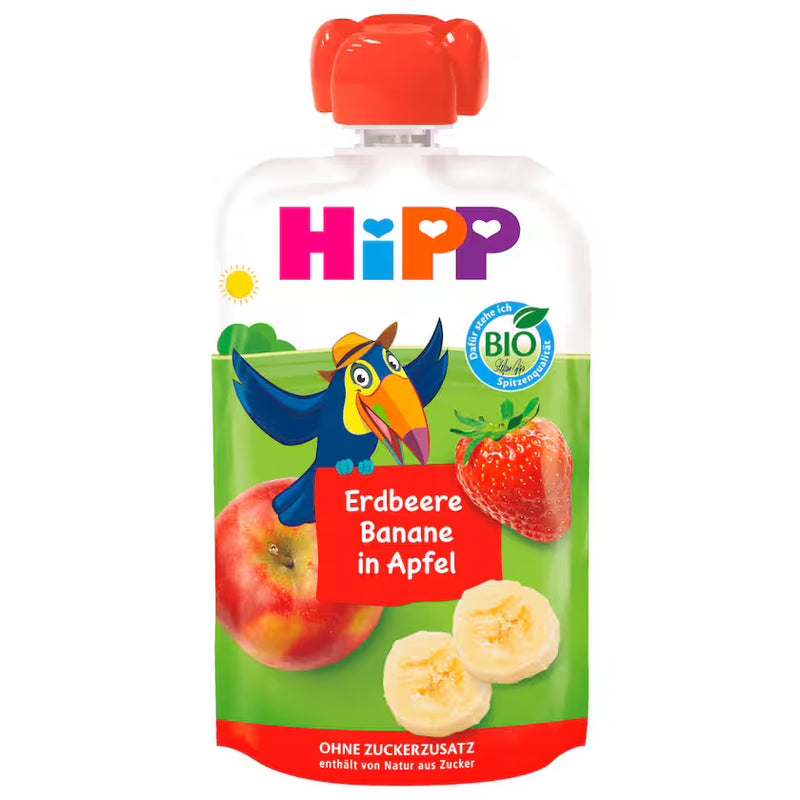 Hipp Hippis Bio Erdbeere Banane in Apfel 100g