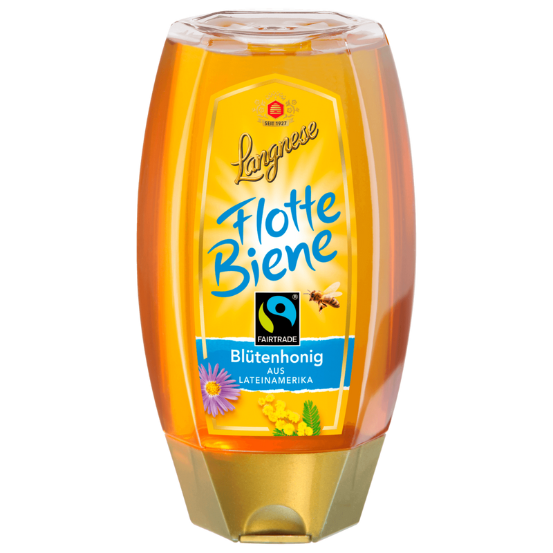 Langnese Flotte Biene Fairtrade Blütenhonig aus Lateinamerika 250g