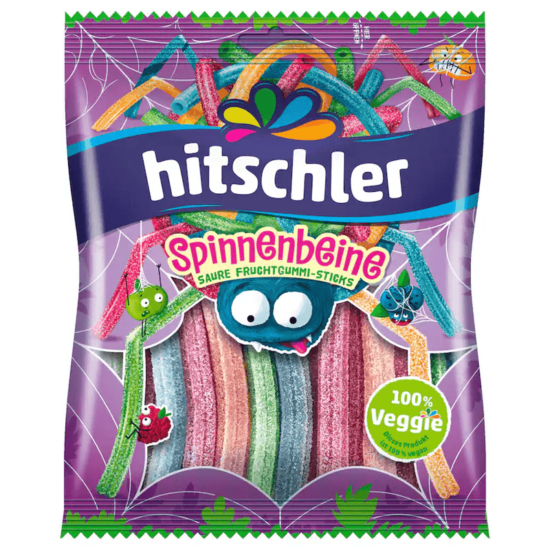 Hitschies Fruchtgummi Spinnenbeine sauer vegan 125g