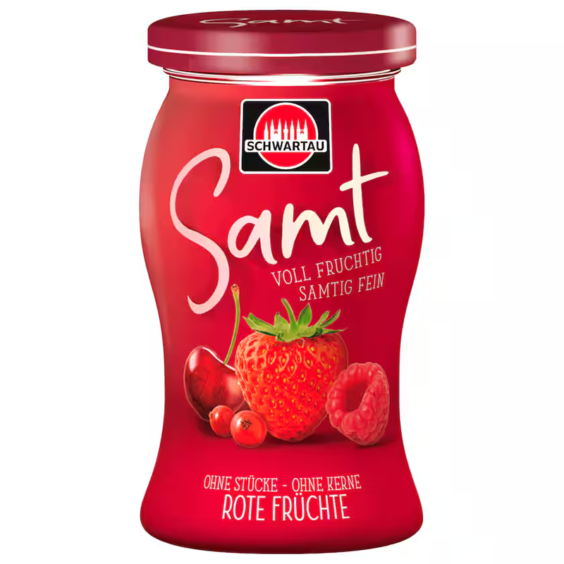Schwartau Samt Rote Früchte Fruchtaufstrich ohne Stücke & ohne Kerne 270g