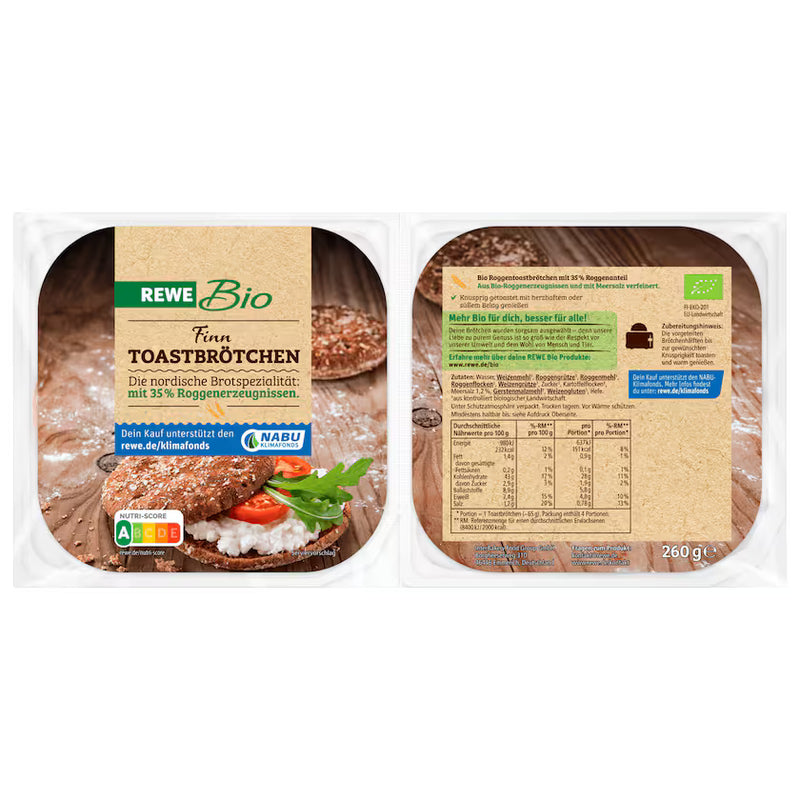REWE Bio Finn Toasties 260g