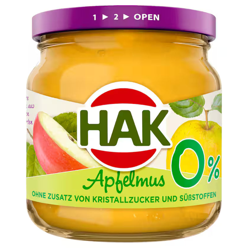 Hak Apfelmus 0% 190g