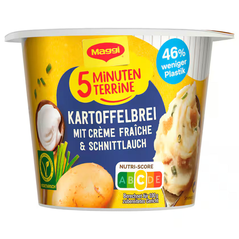 Maggi 5 Minuten Terrine Kartoffelbrei mit Crème fraiche & Schnittlauch 53g