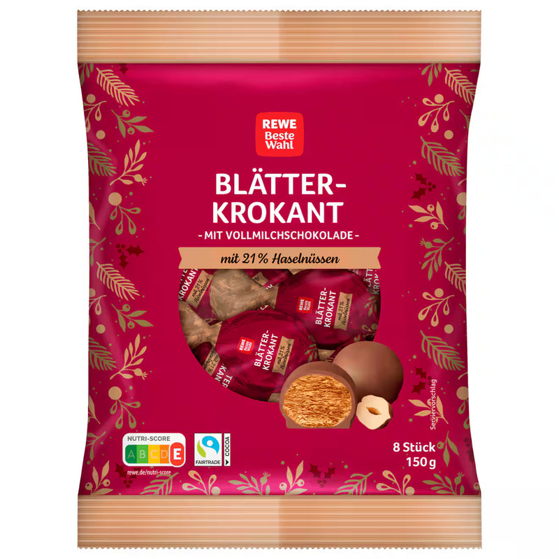 REWE Beste Wahl Blätterkrokant Kugeln 150g