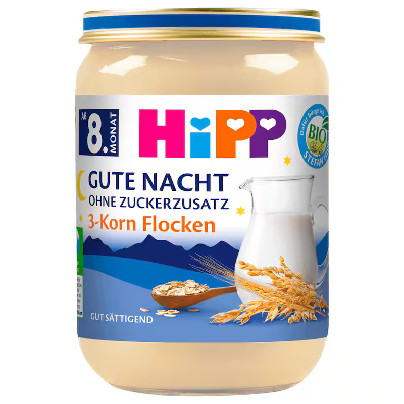 Hipp Bio Gute Nacht ohne Zuckerzusatz 3-Korn Flocken