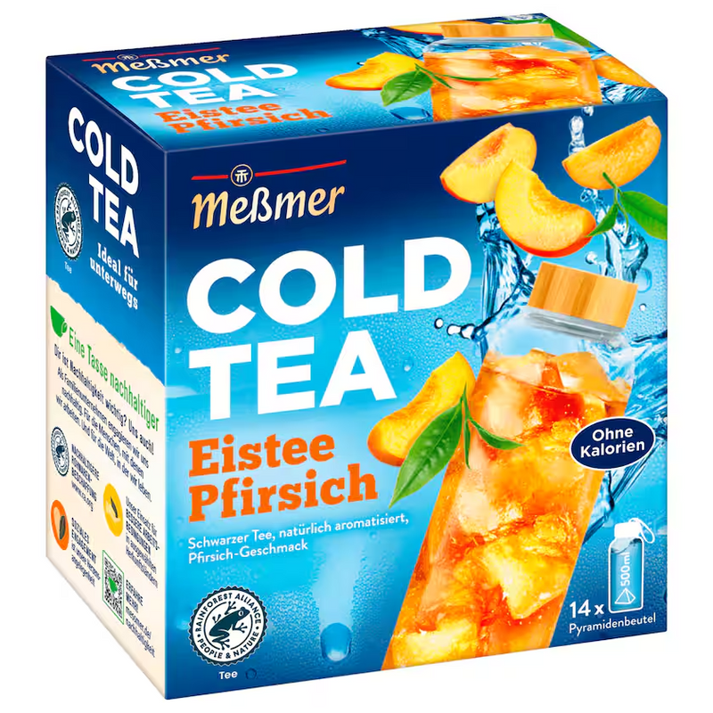 Meßmer Cold Tea Eistee Pfirsich 38,5g, 14 Beutel