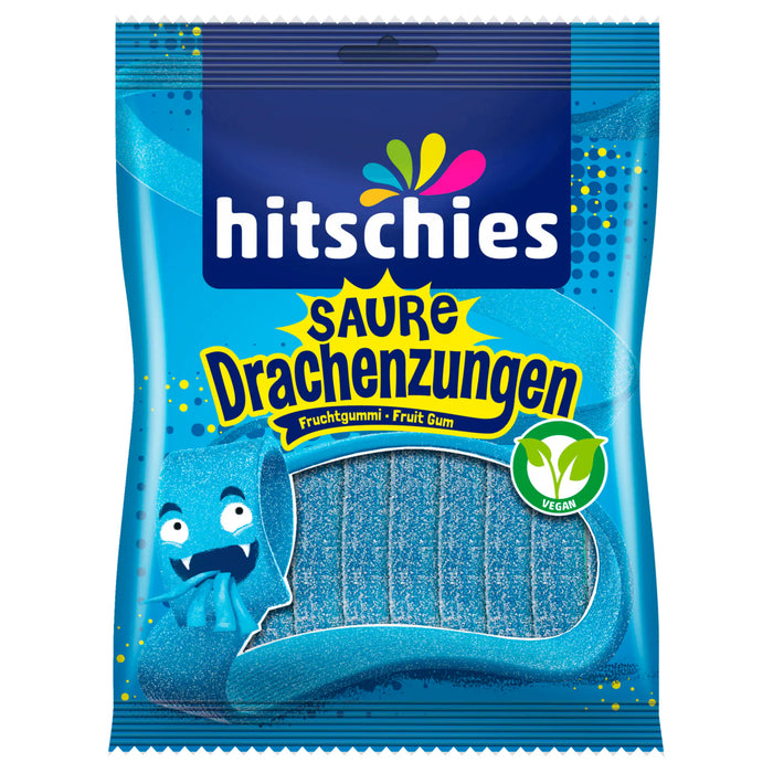 Hitschies Saure Drachenzungen blau vegan 125g