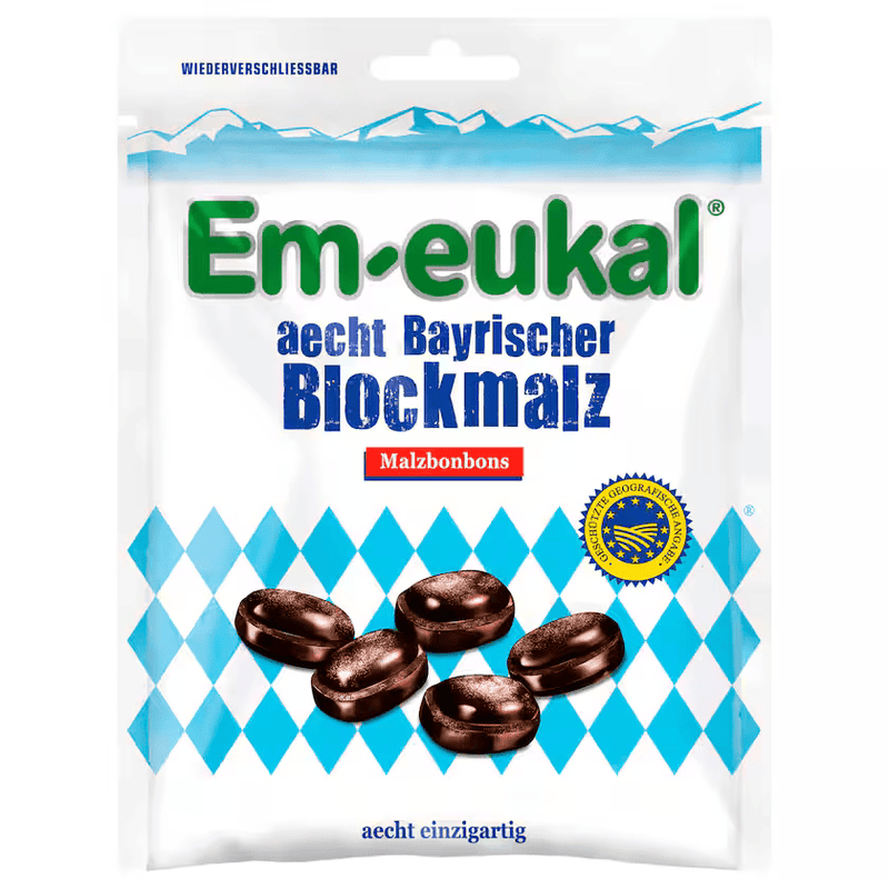EM-eukal Bayrischer Blockmalz Malzbonbons 100g