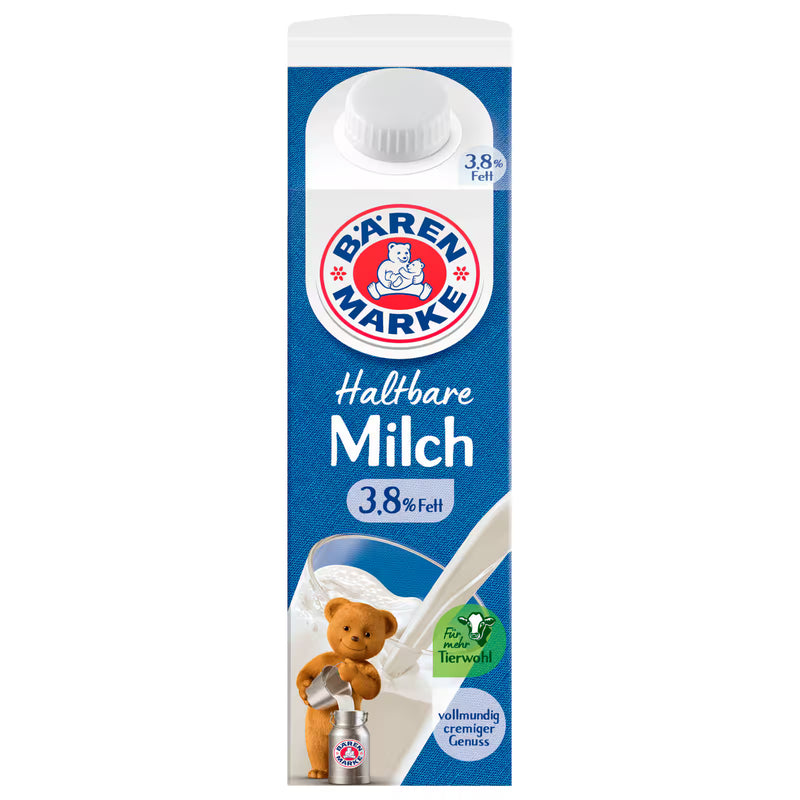 Bärenmarke Die haltbare Alpenmilch 3,8% 1l