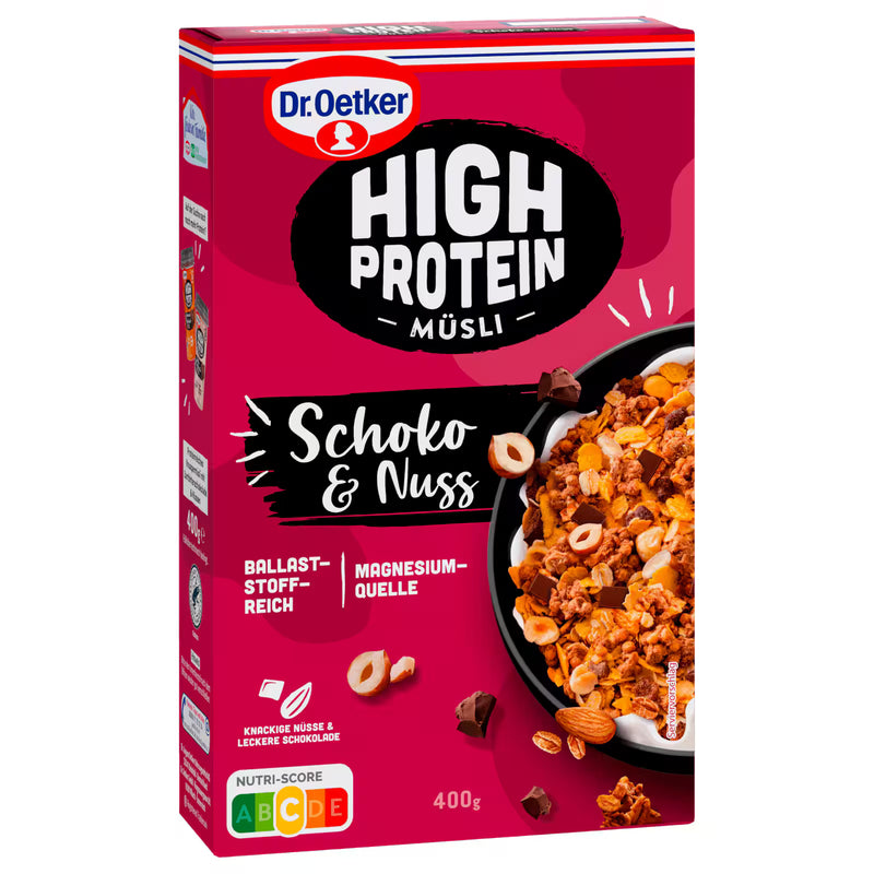 Dr. Oetker High Protein Müsli Schoko & Nuss 400g