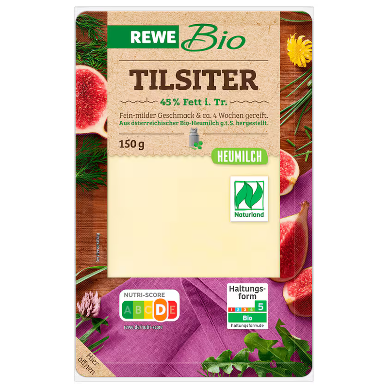 REWE Bio Tilsiter Scheiben 150g