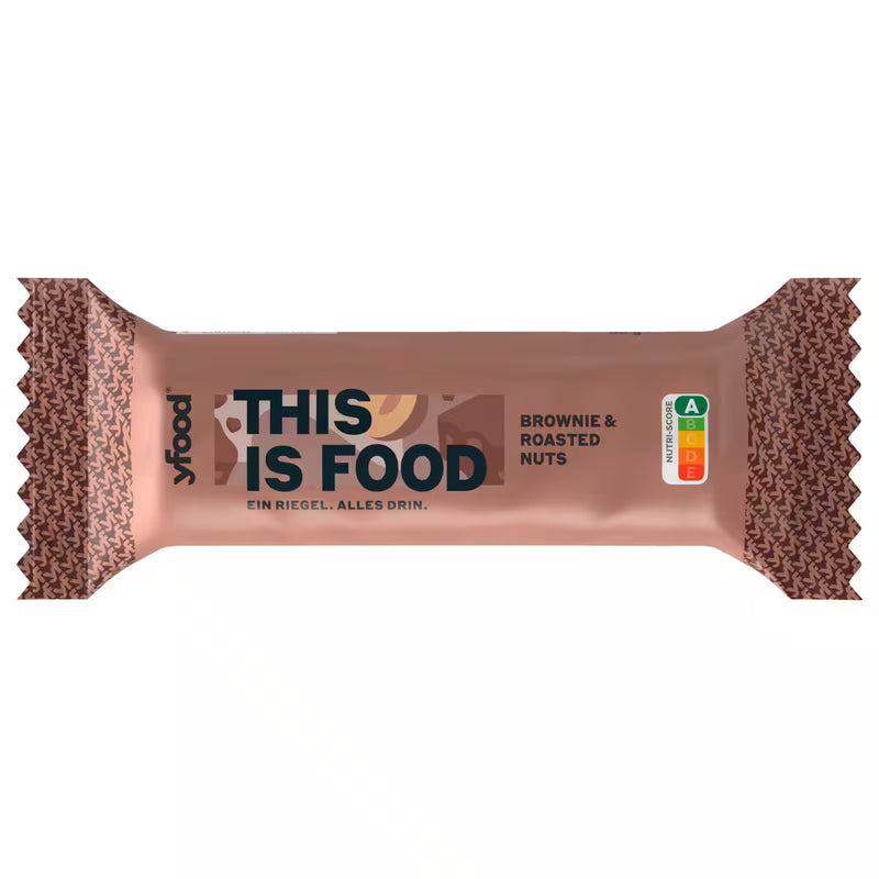 yfood Riegel Brownie & Roasted Nuts 60g