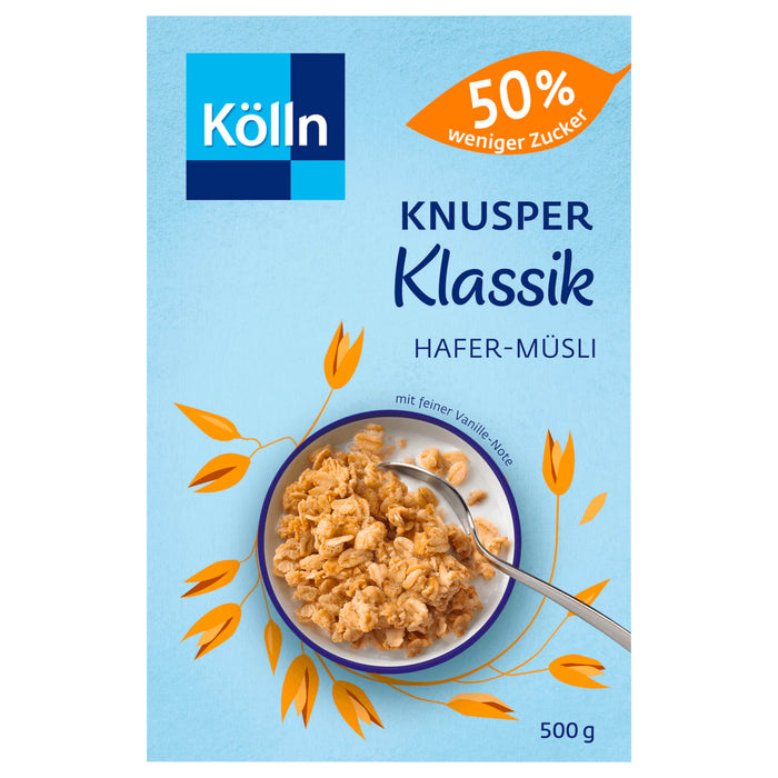 Kölln Knusper Hafermüsli 50% weniger Zucker 500g