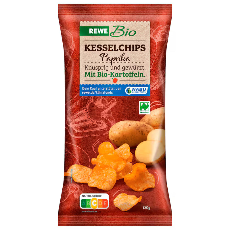 REWE Bio Naturland Kesselchips Paprika 125g