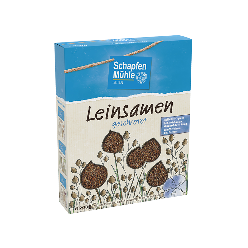 SchapfenMühle Leinsamen geschrotet 200g