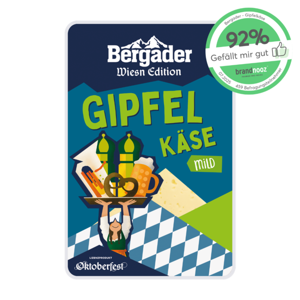 Bergader Gipfelkäse Scheiben 45% 170g