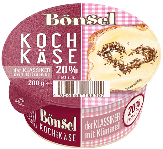 Bönsel Kochkäse 20% mit Kümmel 200g