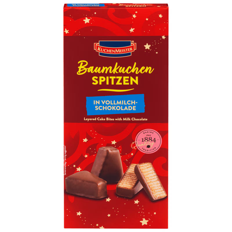 Kuchenmeister Baumkuchenspitzen in Vollmilchschokolade 130g