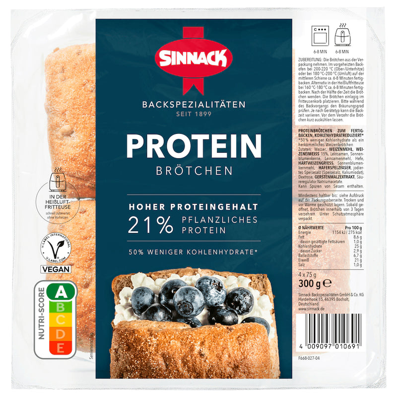 Sinnack Protein Brötchen 300g