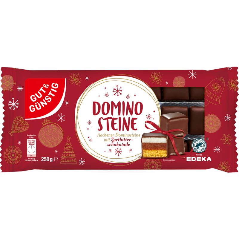 Gut & Günstig Dominosteine Zartbitter 250g
