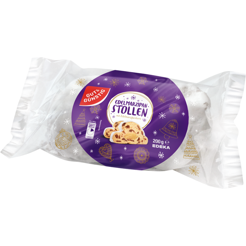 Gut & Günstig Edelmarzipan-Stollen 200g