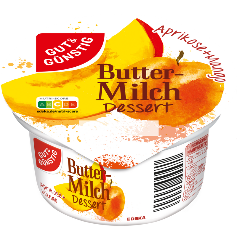 Gut & Günstig Buttermilch-Dessert Aprikose-Mango 200g