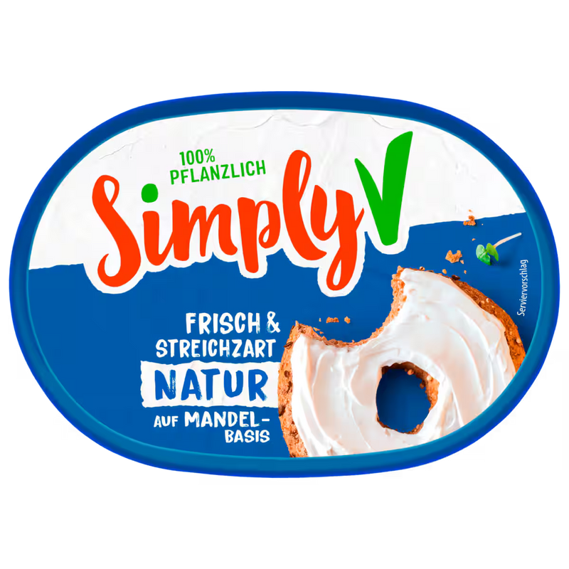 Simply V Streichzart Natur vegan 150g