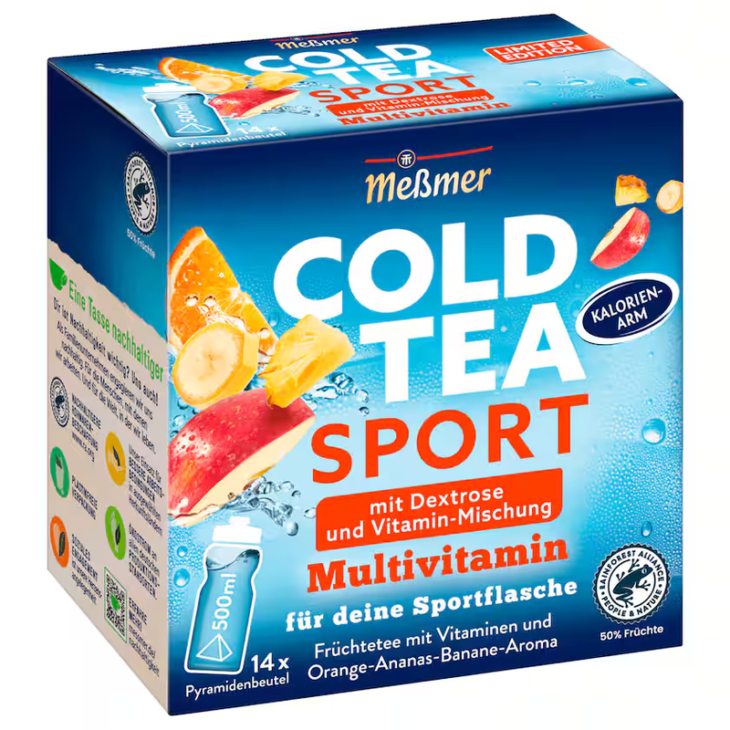 Meßmer Cold Tea Sport Multivitamin 38,5g, 14 Pyramidenbeutel