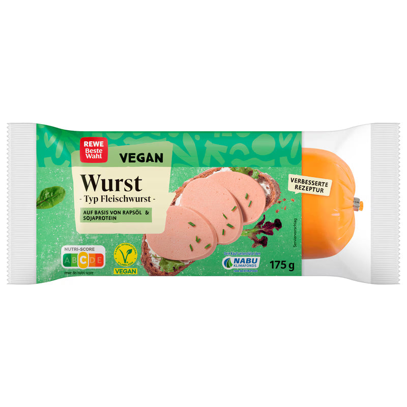 REWE Beste Wahl Fleischwurst vegan 175g