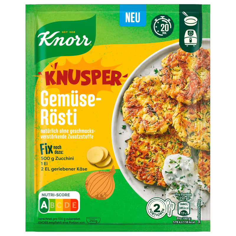 Knorr Fix Knuspriges Gemüse Rösti für 2 Portionen 58g