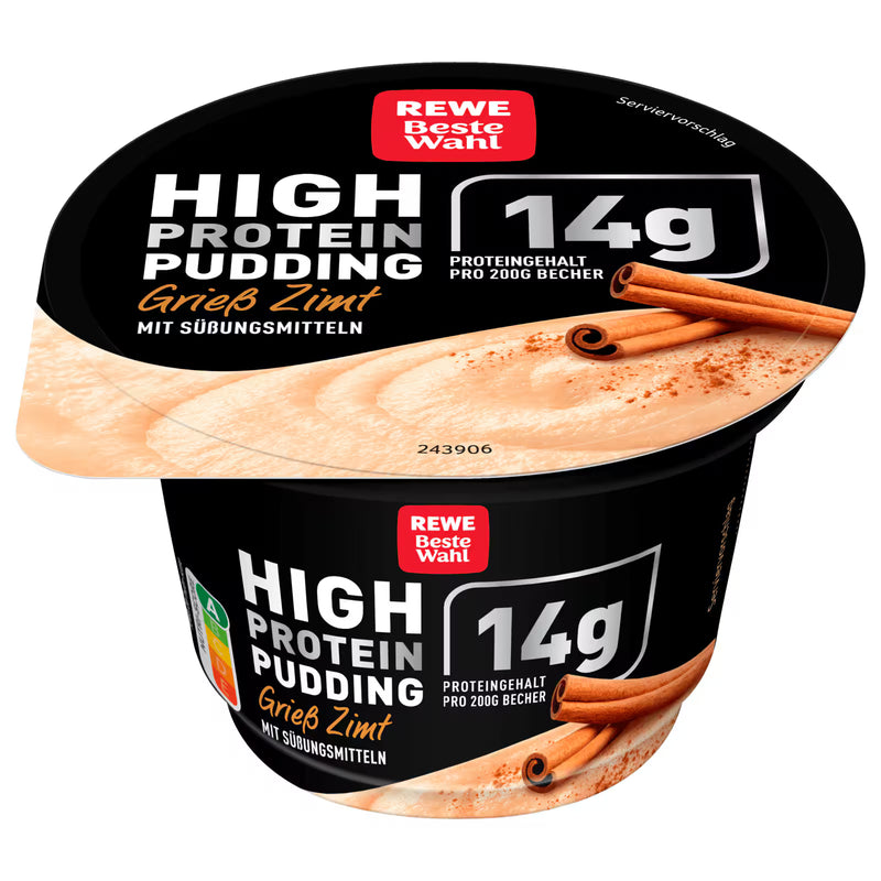 REWE Beste Wahl High Protein Pudding Grieß Zimt 200g
