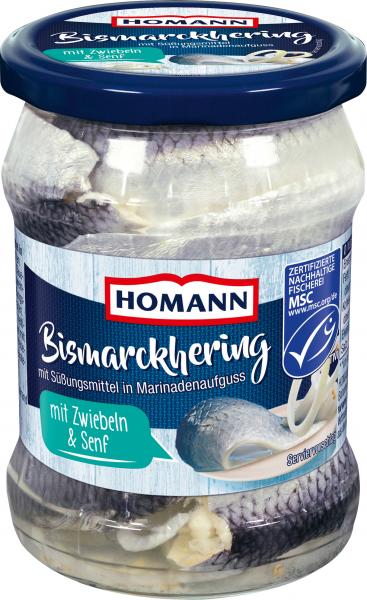 Homann Bismarckhering mit Zwiebeln & Senf 500g