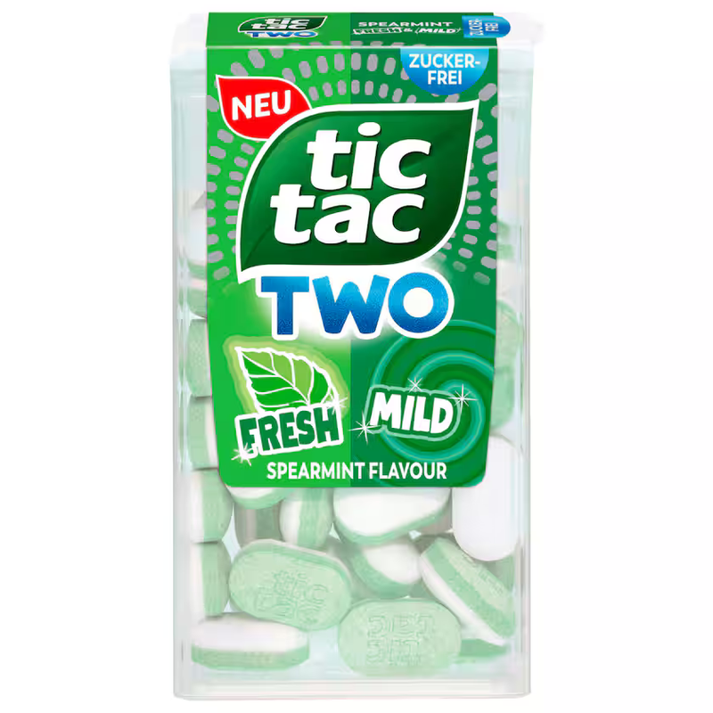 Tic Tac Two Spearmint Fresh & Mild 38,5g
