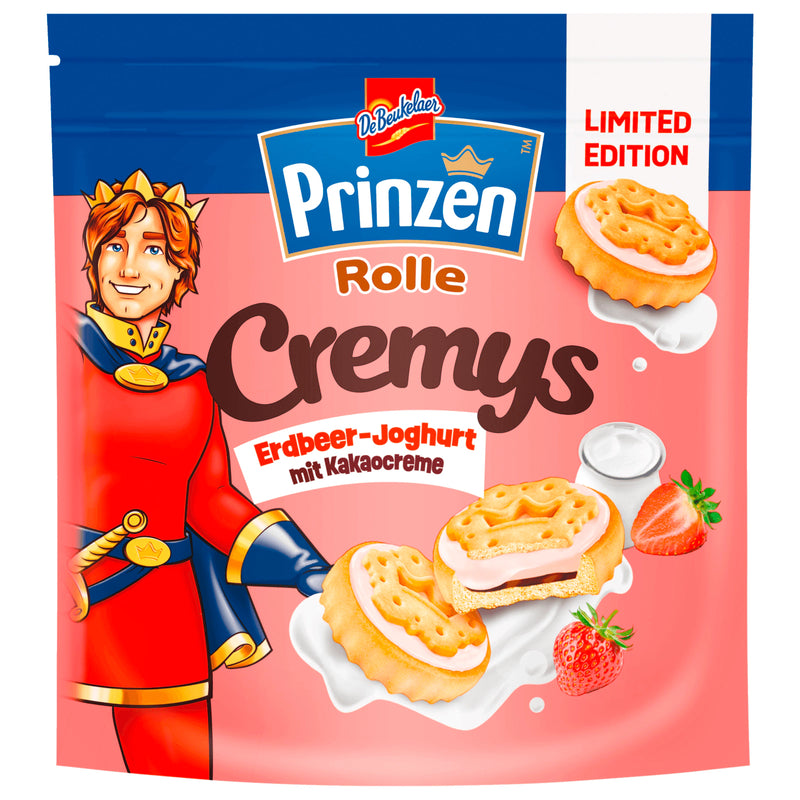 Prinzen Rolle Cremys Erdbeer-Joghurt mit Kakaocreme 172g