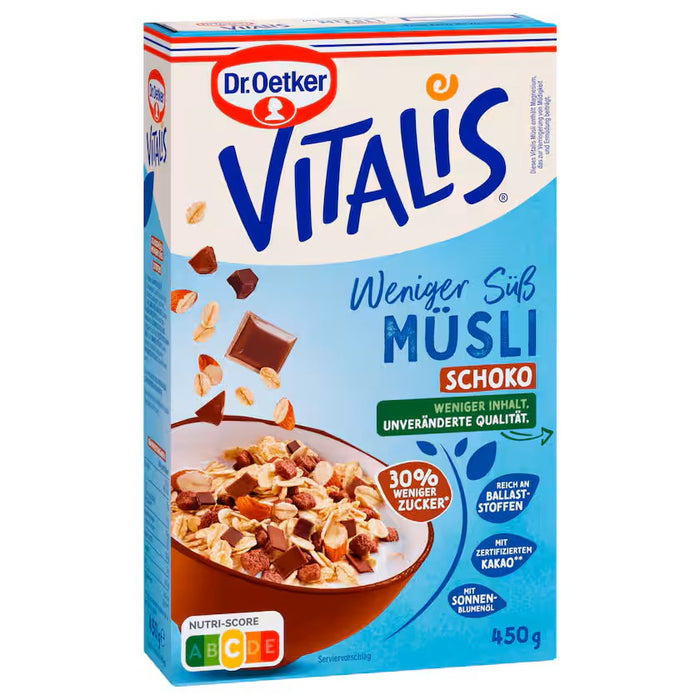 Dr. Oetker Vitalis Weniger Süß Schoko Müsli 450g