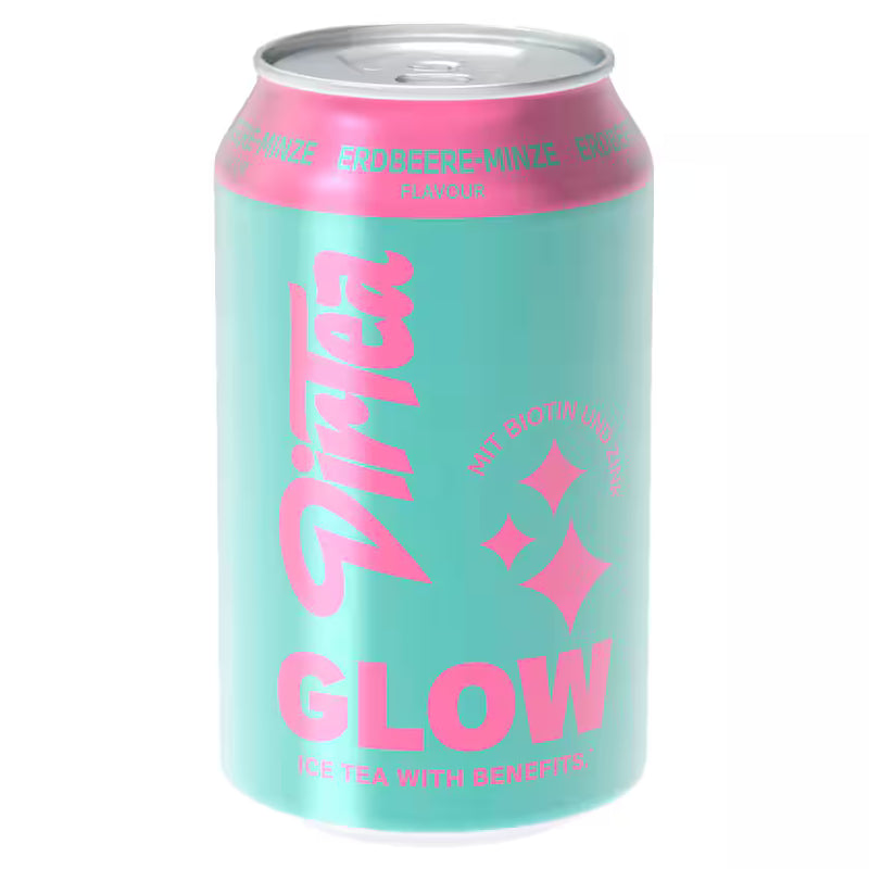 DirTea Glow Eistee mit Erdbeere- und Minzegeschmack 330ml