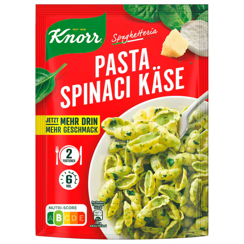 Knorr Pasta Spinaci Käse 178g