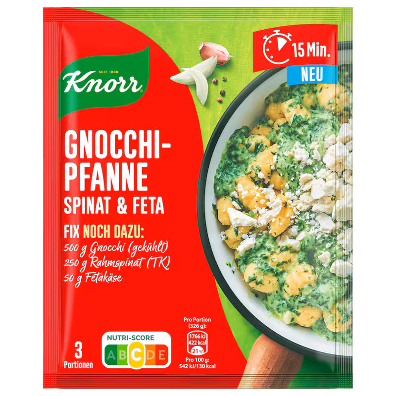 Knorr Fix Gnocchi Pfanne mit Spinat & Feta 35g