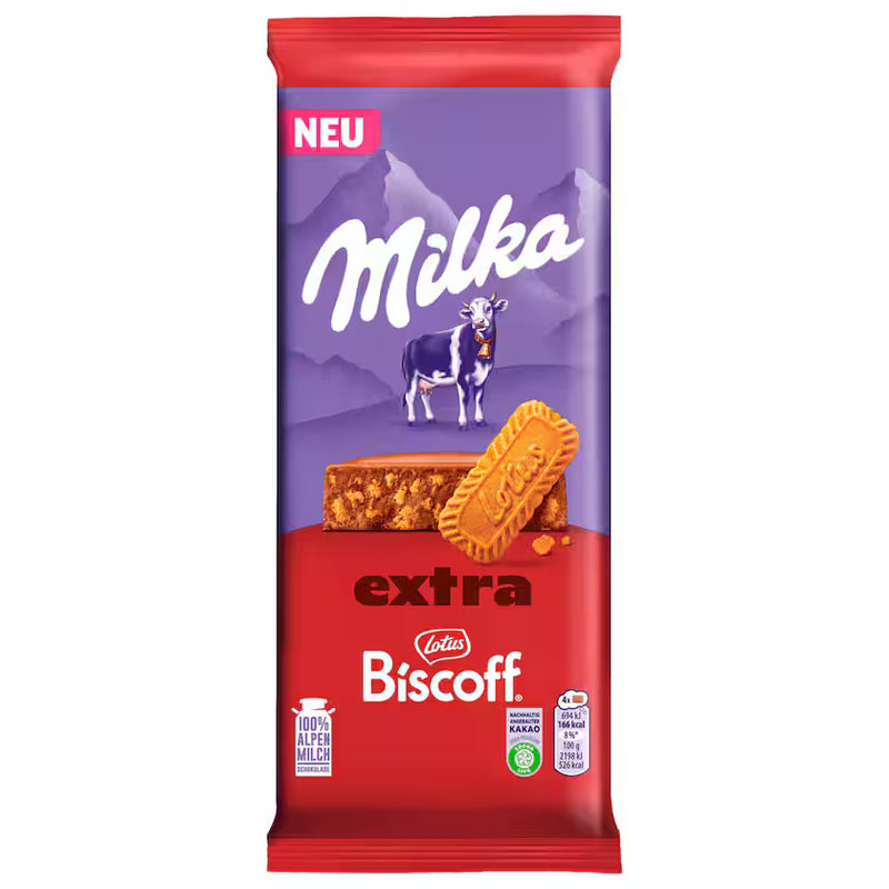 Milka Biscoff Schokoladentafel extra 190g