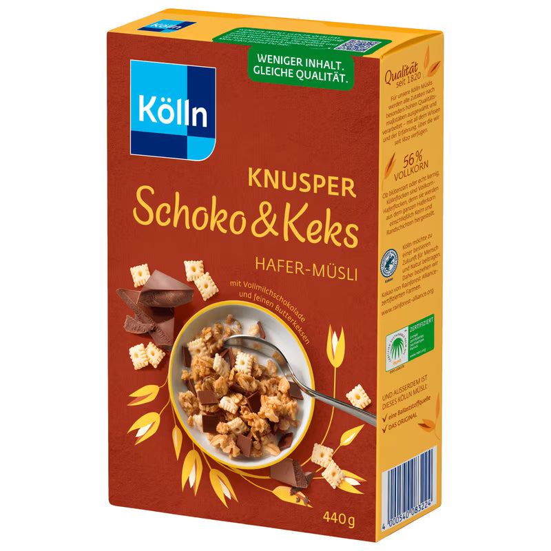 Kölln Knusper Schoko & Keks Hafer-Müsli 440g